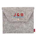 Logo Printed Custom Felt Envelope Document Bag Wholesale Storage Organizer Bag with Flap for School Student OEM
