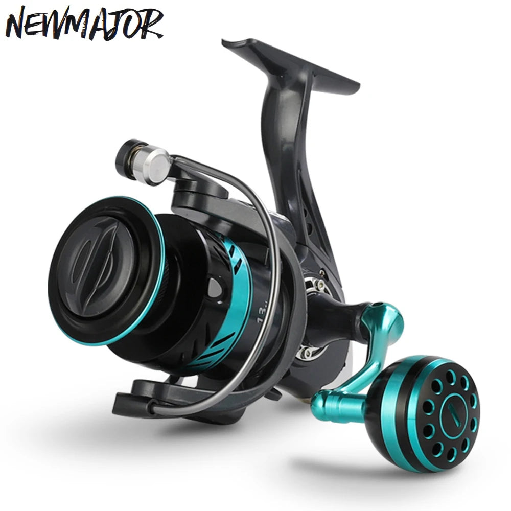 NEWMAJOR 1000-7000 5-10kg 5.2:1 Spinning Reel Plastic Fishing Reels for Right Left Hand Lake River Fishing with Fake Bait