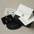 PandaSew Custom Logo Jewelry Cards for Necklace Earring Holder Punch Packaging Display Paper Cards