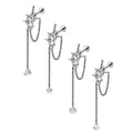 Wholesale ASTM F136 Titanium 16G Star ZIircon Nose Stud with Long Chain Tassel Ear Cartilage Tragus Helix Body Piercing Jeweley