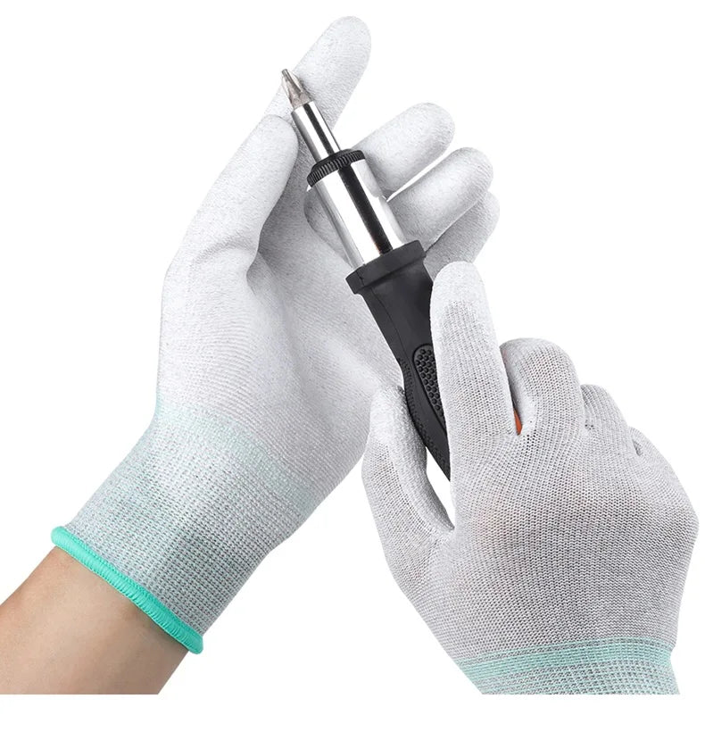 LN-8003P Antistatic ESD Carbon PU Palm Fit Gloves