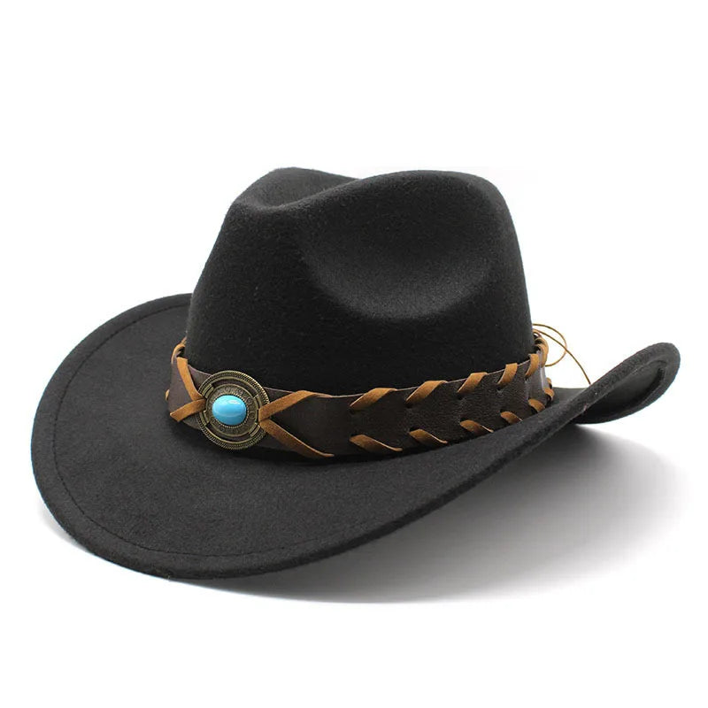 2023 New Cowboy Jazz Hat Western the Cowboy Retro China Cowboy Hat