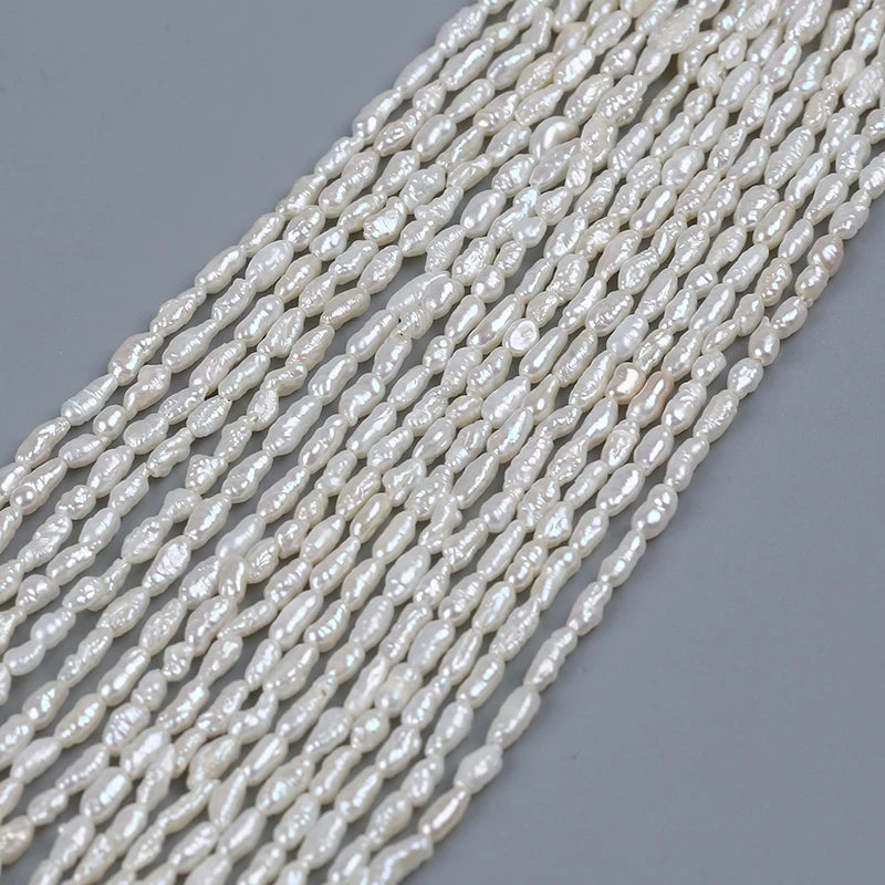 2.5-3mm a Factory Price Cheap Natural Freshwater Irregular Keshi Pearl Strand