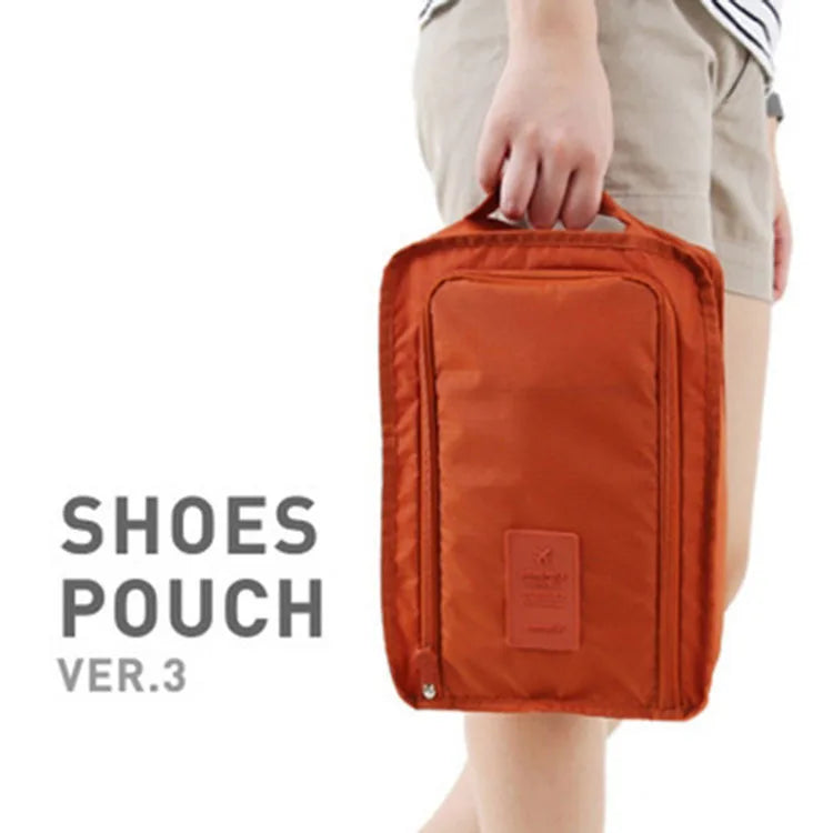 Portable Multifunctional Waterproof Oxford Travel Bag Drawstring Zipper Pack Cube Shoe Bag Suitable for Travel and Beaches