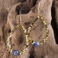 Beautiful Boho Women Jewelry Natural Gemstone Small Golden Magnetite Earring Drop Hematite White Howite Earrings