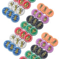 Wholesale Custom Eco-Friendly Ceramic Poker Chips Multi-Size (39mm/43mm) High Quality Custom Values for Casino & Poker Rooms