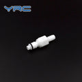 5/16" YRC White Acetal CPC Plastic Disconnect Air Male Quick Coupling with EPDM O-ring and Check