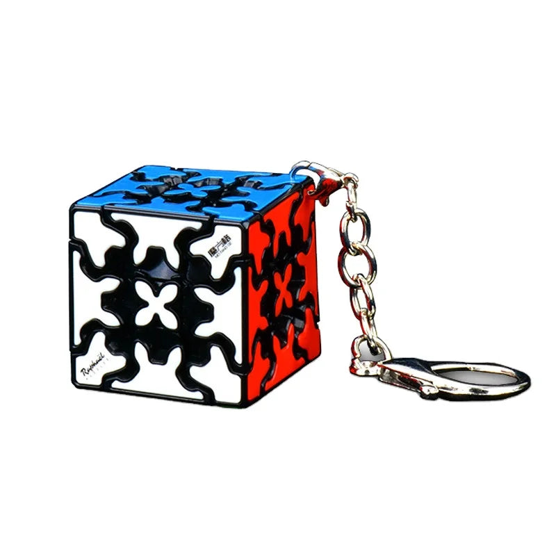 QIYI Gear 3x3 Mini Cute Keychain 3.5cm Magic Puzzle Cube Educational Toys