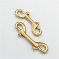 Hot Sale 89mm Long Custom Strong Metal Brass Double End Snap Hook Bag Hanger for Handbag Luggage Shoulder Belt Strap