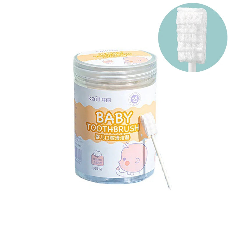 Baby Tongue Cleaning Gauze 0-2 Years Disposable Oral Care Tool with Dry & Wet Use Eco-Friendly Portable Design