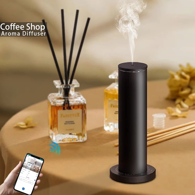 Lady Bedroom Air Scent Pure Essential Oil Diffuser Tower Wholesale Hotel Lobby Smart Air Humidifier Automatic Aroma Diffuser