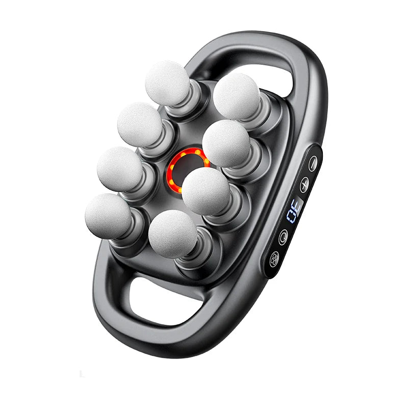 Customized OEM ODM Professional Muscle Vibration Body Massage Gun Wireless Deep High-frequency 8 Head Fascia Gun