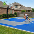 15.8mm Heavy Duty Double Layer Backyard Court Flooring DIY Interlocking PP Tiles for Home Basketball and Multi-Sport