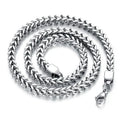 6mm Wide Silver Stainless Steel Big Thick Heavy Cube Curb Link Chain Men's Chunky Necklace