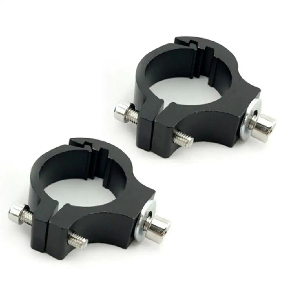 2 Pcs Universal Motorcycle Handlebar Bracket Kit Alloy Tube Fork Clamp & Spotlight Bracket Mounting for BMW & for Honda