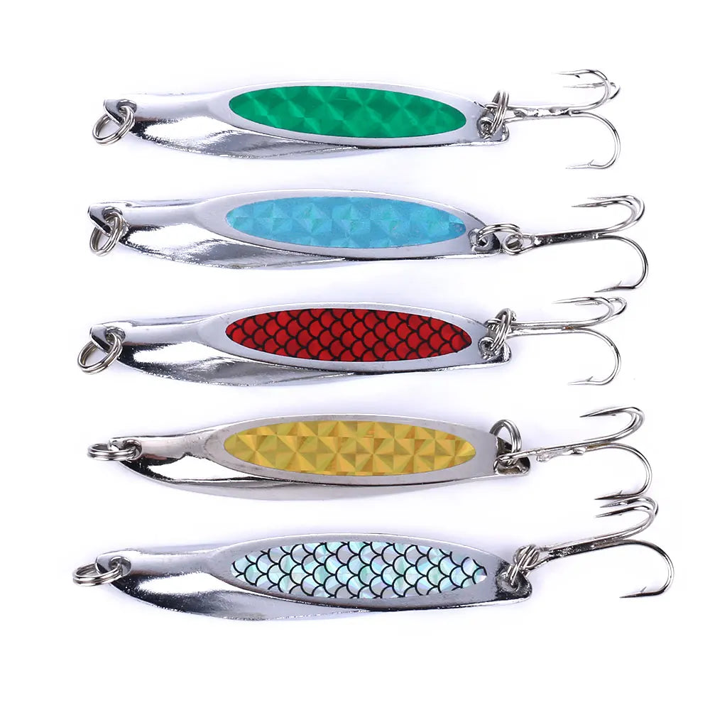 Metal Fishing Lure 7CM-21G Hard Spoon Lure Bait Spinner Baits for Salmon Bass Fishing