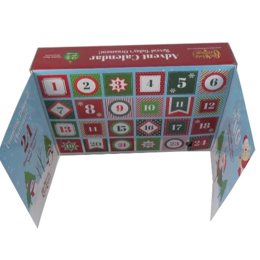 Luxury Recycled Materials Customizable Color Box Gift Packaging Embossing Hot Stamping for Ramadan Christmas Advent Calendar