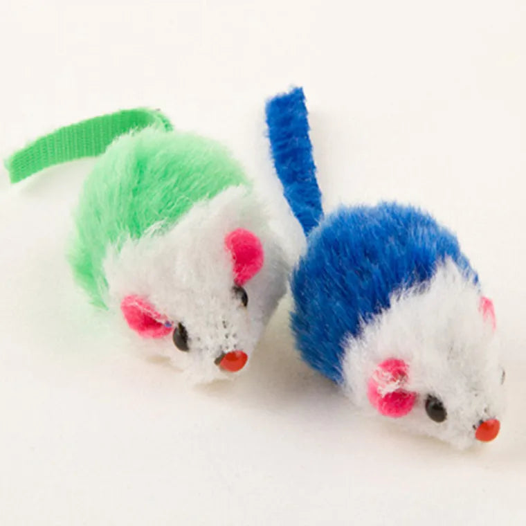 Cat Plush Mouse Toys Two Colors Gnawing Vocal Pet Toys Mini Cat Toy Mice