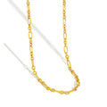 MN00709 Factory Wholesale 925 Sterling Silver Jewelry Trendy Gold Jewelry Chain Necklace