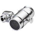 Dual Function Copper Bathroom Faucet Aerator Modern Design 360 Degree Rotate Water-Saving Pressurized Bubbler Sprayer