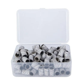 Japanese Zebra White Sanding Bands Set Big Size Manicure Pedicure Sanding Bands Remove Gel Sanding Bands