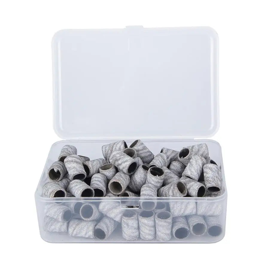 Japanese Zebra White Sanding Bands Set Big Size Manicure Pedicure Sanding Bands Remove Gel Sanding Bands