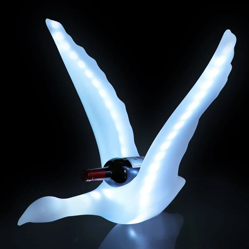 Night Club Grey Goose Bottle Presenter Sign Swan Bottle Holder Rechargeable Champagne Glorifier Display