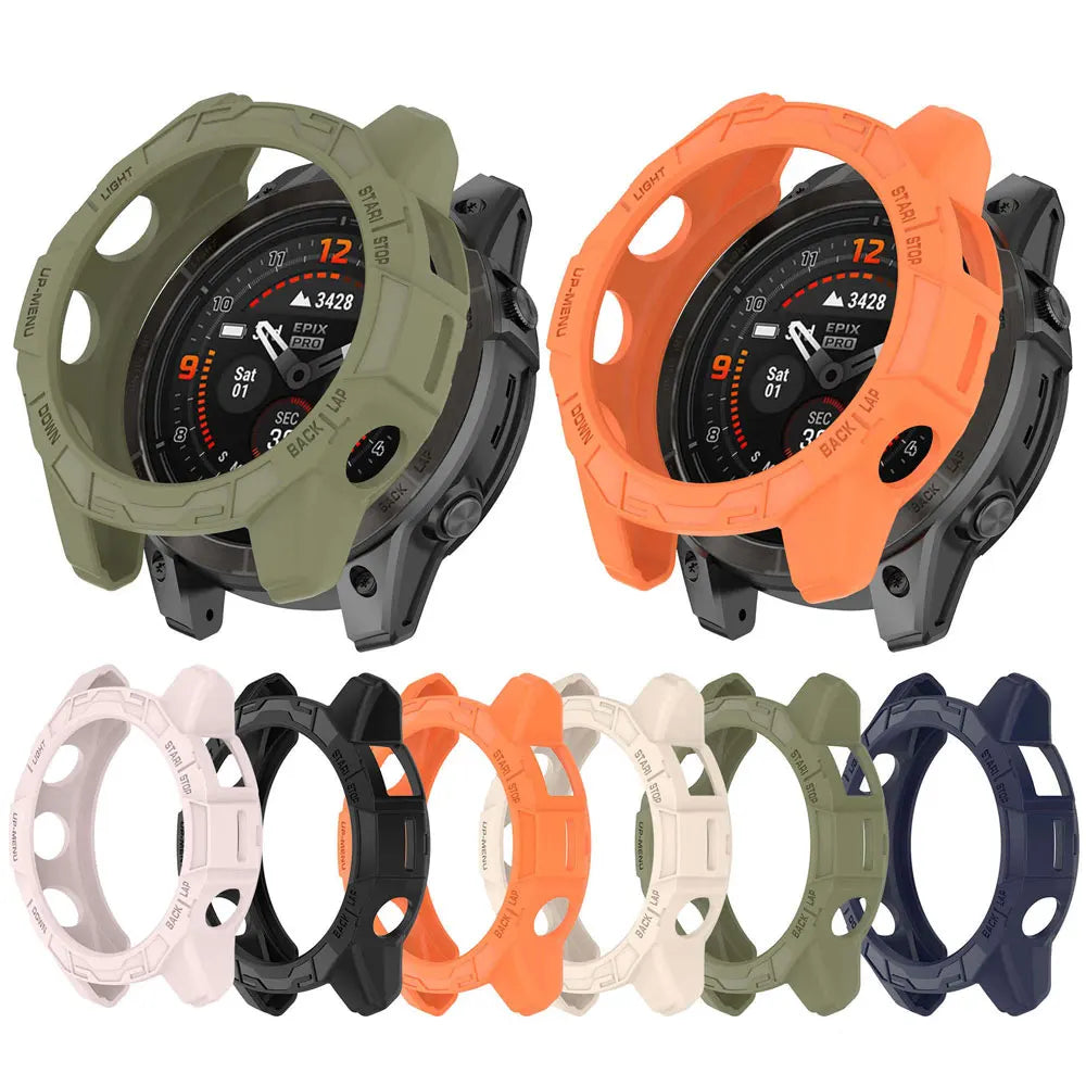 Classic Rugged Armor Cover for Garmin Quatix 7 Pro Durable Silicone Case for Garmin Quatix7 Pro Shockproof Case