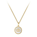 LILIFLOR 18K Gold Plated Stainless Steel Jewelry Chain Link Shell Eye Zircon Pendant for Women Accessories Necklaces P223287