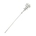 Chinese Style Hair Sticks Women Gingko Leaf Silver Plated Hairpins Hair Clip Pins Wedding Hair Accessories Jewelry