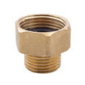 Brass Pipe Fitting Connector Reducer Hex Nipple Water Garden Tube Hose Copper 1/2 Inch 3/4 Inch Male to Female Thread Adapter