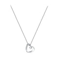 High Quality Silver Necklace Heart Shape Lover Pendant Necklace Valentine Day Zircon Necklace Jewelry Chain