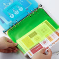 Wholesale PVC Storage Pocket with Zipper Cheap A5/A6 Colors 6 Rings Refill Pockets for Planner Filing Products