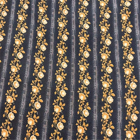 Top Quality Elegant Vintage Printed Stripe Flower 100% Natural Silk Crepe De Chine Fabric for Lady Shirt Dress