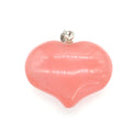 Heart Shaped Mixed Stone Pendants Key Chain Healing Chakra Crystal Gemstone Rock Charms Random for Jewelry Making