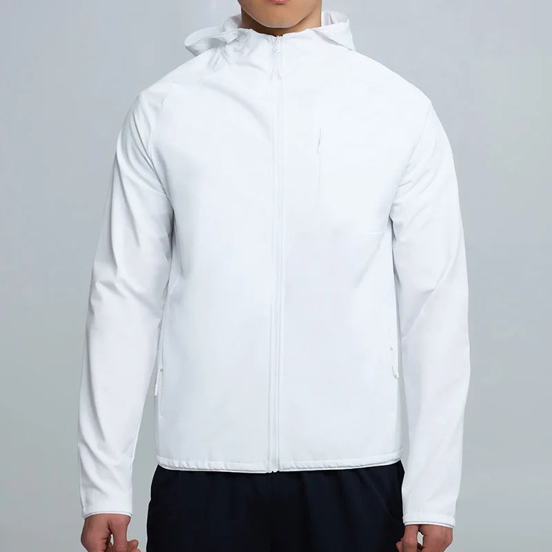 Sport Windbreaker Breathable Quick Dry Jogging Gym Jacket Custom Logo Waterproof Outdoor Jacket for Men