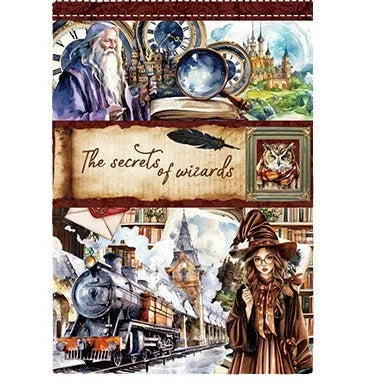 Vintage Literary Handbook No-Cut Sticker Book European and American Style Character Material Fairy Tale Sticker Book