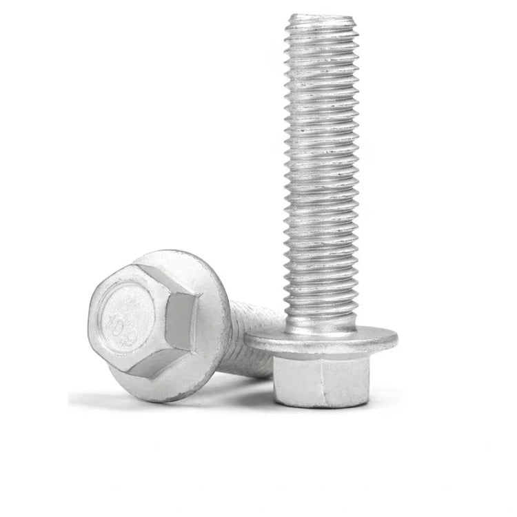 M6 M8 M10 M12 M14 M16  Grade 8.8 10.9 Full Thread Dacromet Hex Head Flanged Bolts