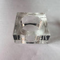 MH-CJ066 Factory Custom Clear Crystal Glass Napkin Rings