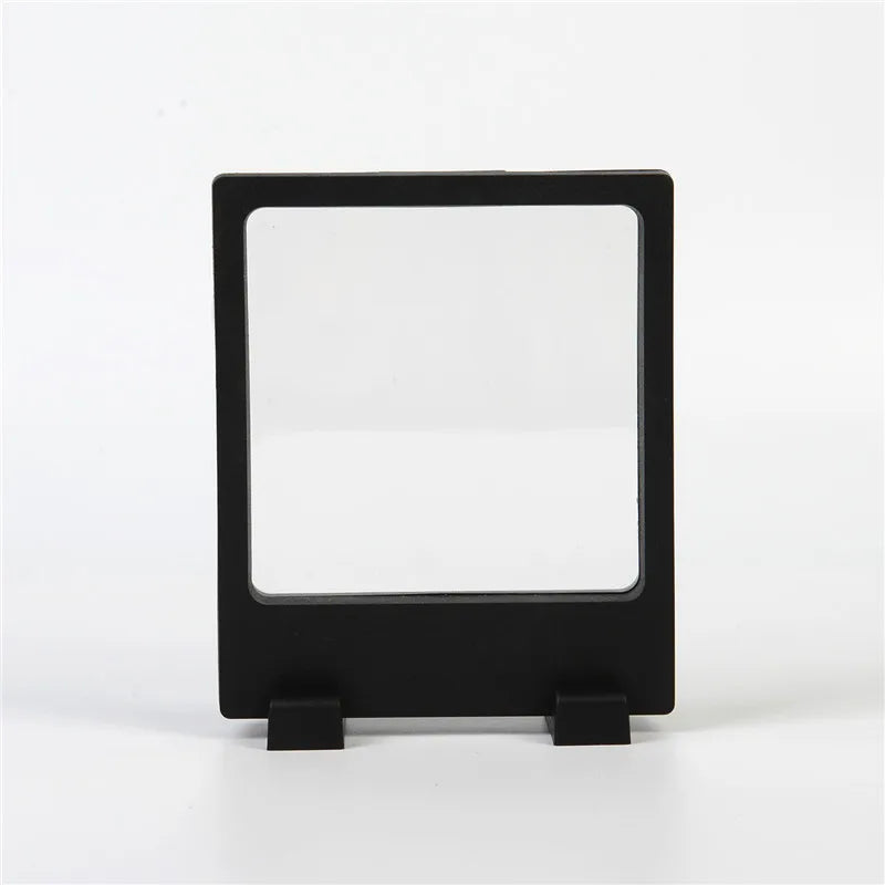 Floating Photo Frame Shadow Box Packaging 11x13cm Custom Logo Jewelry Display Stand Ring Pendant Holder Stone Presentation Case