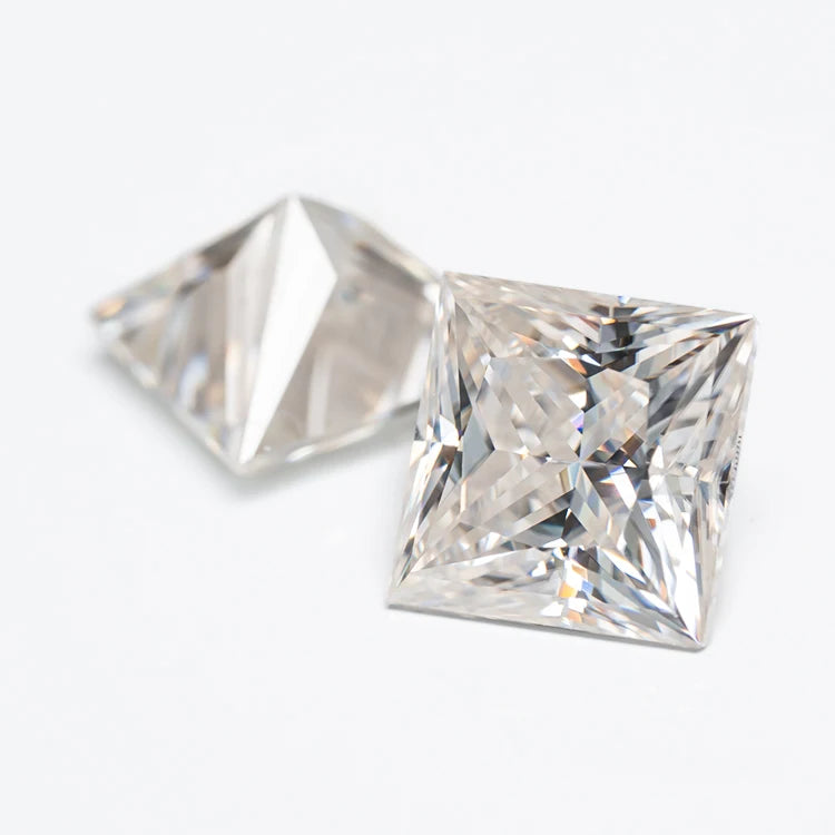 Goldleaf Jewelry Gems Wholesale Princess Cut Loose Moissanite Stone VVS Clarity Color Certified GRA Certified