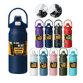 Wholesale 26oz/32oz/40oz/50oz Stainless Steel Double Wall Vacuum Insulated Flask Water Bottle with Straw & Handle & Lid