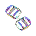 25mm Rainbow Slider Buckles Backpack Bag Straps Webbing Metal Ladder Lock