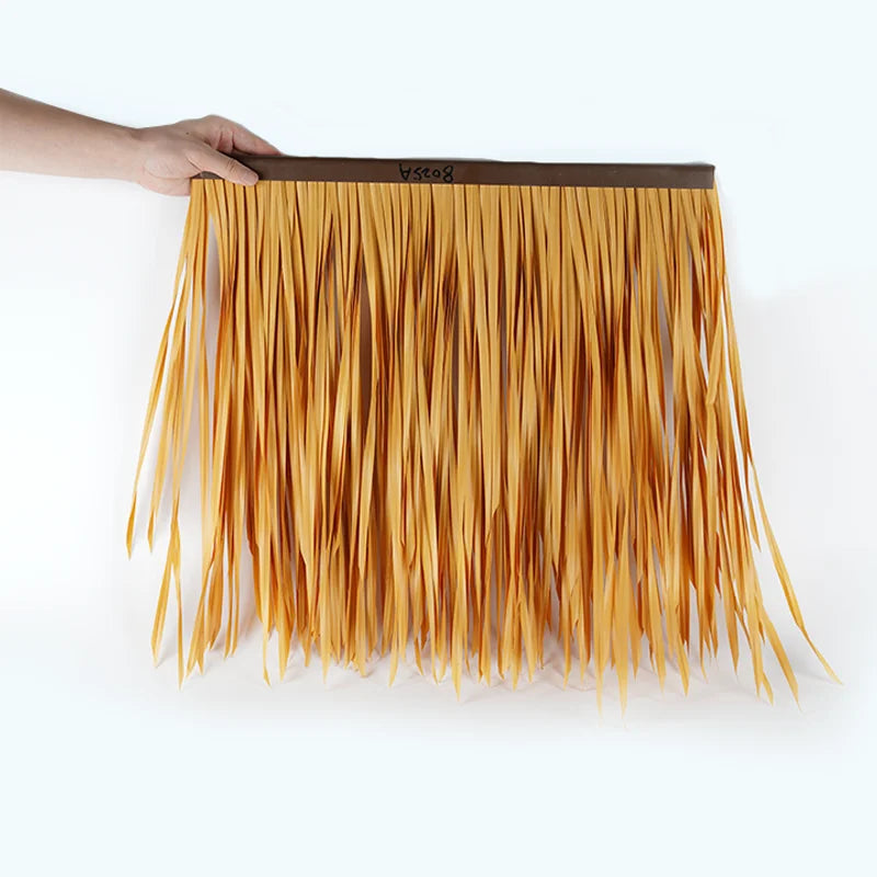 Free Tools Luxury Quality UV- Resistant Synthetic RoofingThatch Straw Artificial Roof Palapa Plastic Thatch