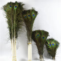 Natural 80-90cm Raw Peacock Feather Pattern for Party/Wedding/Home Decoration