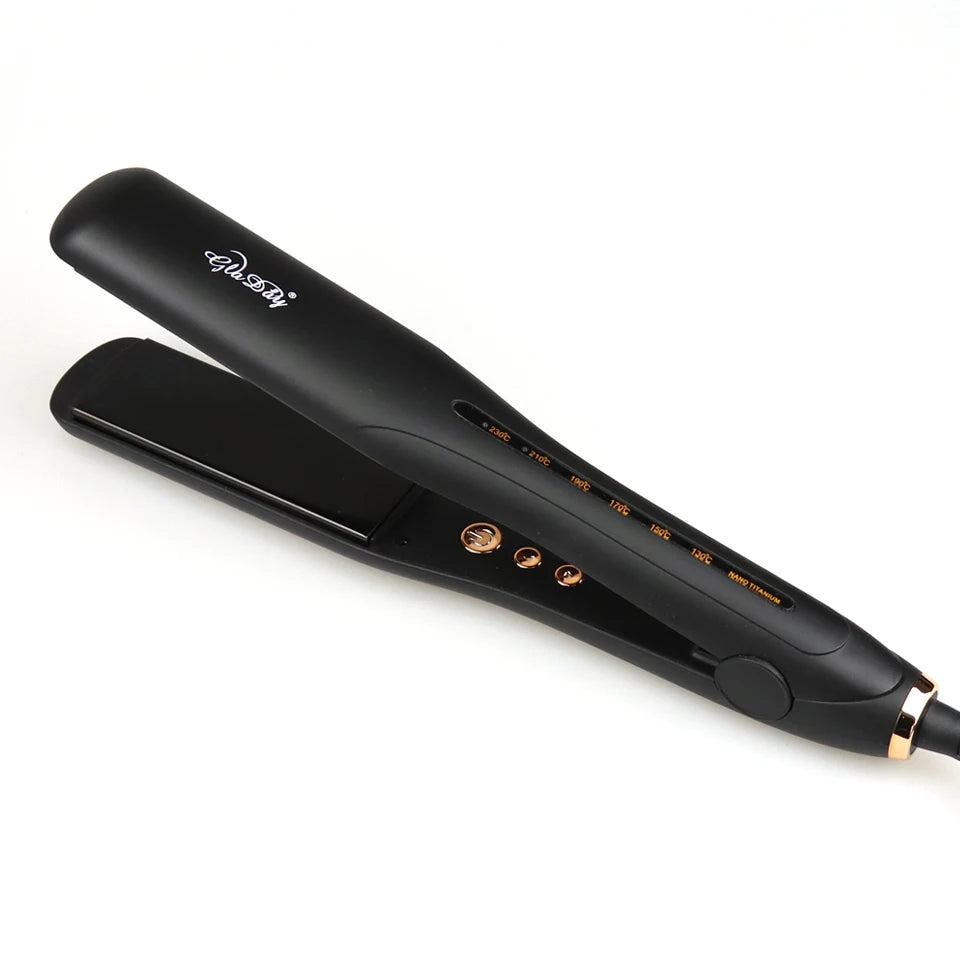 Customizable 1.5 - Inch Led -Black Titanium Hair Straightener with 230Â°C Heat: Bulk Custom - for Salon Suppliers