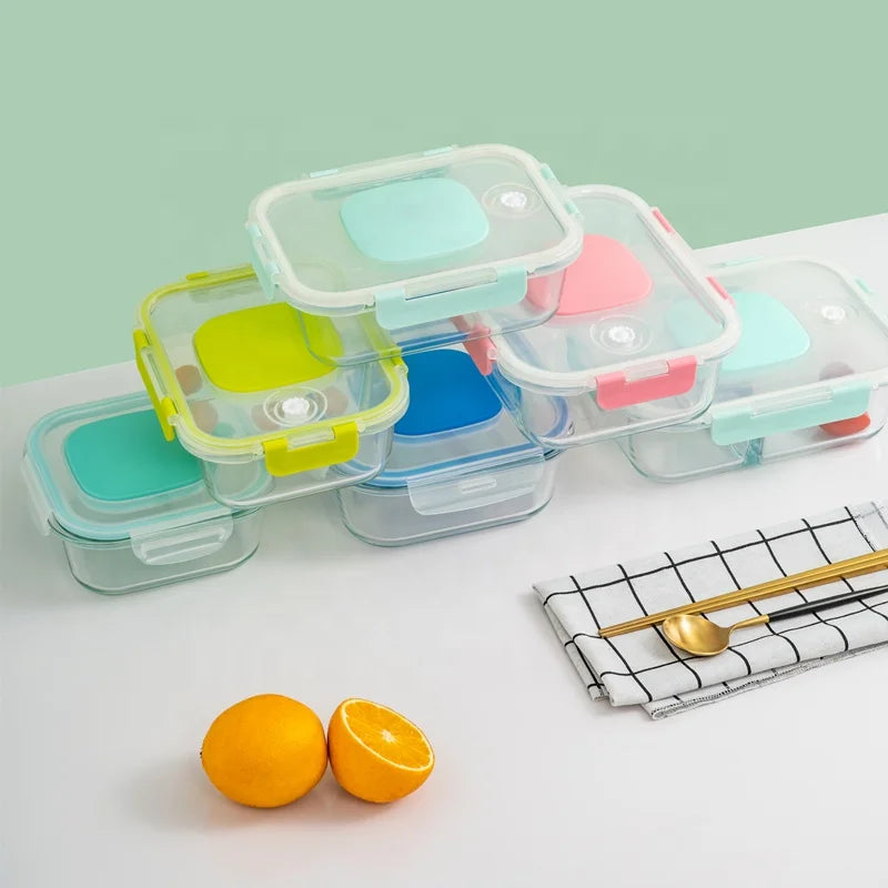 800ml Simple Bento Box Manual Pump OEM Food Storage Container Eco-Friendly Vacuum Sealed Airtight Lid BPA-Free Microwavable PP