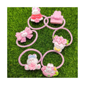 Rabbit Hair Accessories Cartoon Animal Flower Hair Rope Hairclips Kids Girl Women DIY Headwear Embellishment