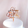 Fashionable Gold Happy Birthday Cake Topper Happy Birthday Cake Topper Gold Wholesale Cake Topper for Wedding MegaBDM