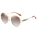 Classic Retro Round Frame Polarized Metal Frame TAC Lens Fashion Sunglasses Men and Women Photochromic Glasses A1583